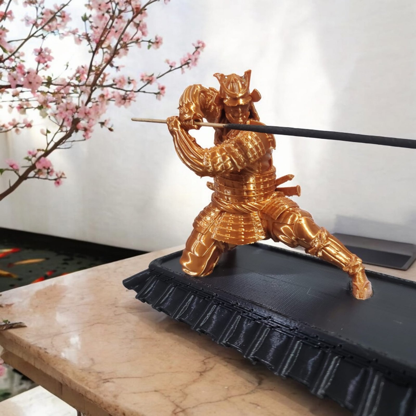 Affordable 3D print services 11 Samurai Incense Holder